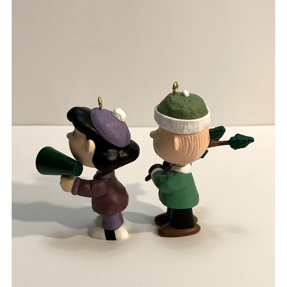 Hallmark Keepsake Ornamet A Snoopy Christmas Lucy And Linus Set Of 2 - Picture 6 of 10